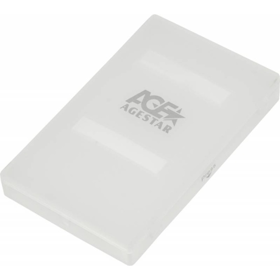 Внешний корпус для HDD/SSD 2.5 AgeStar SUBCP1 пластик белый — купить в интернет-магазине ОНЛАЙН ТРЕЙД.РУ