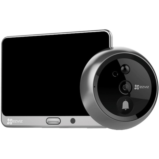 Беспроводной Дверной глазок + 1Мп внешняя камера EZVIZ DP1 (CS-DP1-A0-4A1WPFBSR/SilverMetallic) — купить в интернет-магазине ОНЛАЙН ТРЕЙД.РУ