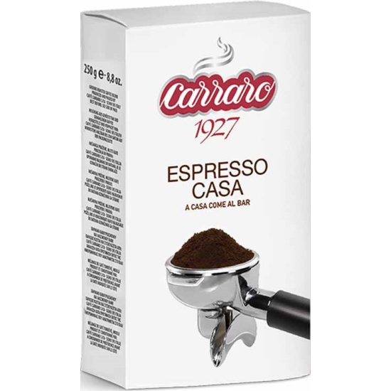 Кофе молотый Carraro Espresso Casa, 250 гр. 8000604001375 - низкая цена, доставка или самовывоз по Краснодару. Кофе молотый Carraro Espresso Casa, 250 гр. купить в интернет магазине ОНЛАЙН ТРЕЙД.РУ