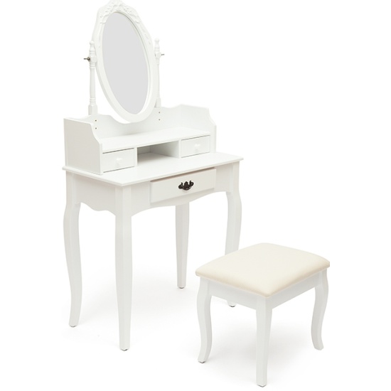 Столик туалетный с пуфом Tetchair NY-V3024 Белый (White) id9829 - купить по выгодной цене в интернет-магазине ОНЛАЙН ТРЕЙД.РУ Уфа